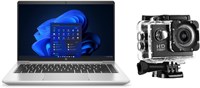 Новейший бизнес-ноутбук HP Probook 440 G10 2024 года с дисплеем 14 дюймов, Core i7-1355U (до 4,7 ГГц), 16 ГБ ОЗУ, 512 ГБ, графика Intel Iris Xe, сканер отпечатков пальцев, WIN11 PRO Silver, спортивная экшн-камера (обновлённая версия) 1000011268