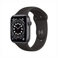 Apple Watch Series 6 (восстановленные) (GPS, 40 мм) — корпус из алюминия цвета «серый космос» с чёрным спортивным ремешком 1000011311