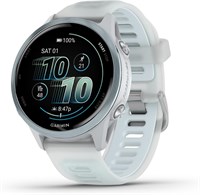 Garmin® Forerunner® 570, 42 мм, продвинутые смарт-часы для бега и триатлона с GPS, дисплеем AMOLED, функциями тренировки и восстановления, корпус из алюминия голубого цвета с полупрозрачным ремешком белого и голубого цветов 1000011356