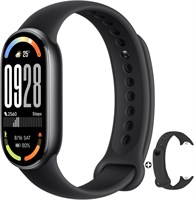 Xiaomi Smart Band 10 — дисплей AMOLED 1,72 дюйма с яркостью 1500 нит, датчик сна и пульса, водонепроницаемость 5 АТМ, 21 день автономной работы, частота обновления 60 Гц, более 150 режимов (тёмно-чёрный) 1000011357