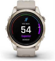 GARMIN EPIX PRO (GEN 2) SAPPHIRE EDITION — 42 ММ — МЯГКОЕ ЗОЛОТО С СВЕТЛО-ПЕСОЧНЫМ СИЛИКОНОВЫМ РЕМЕШКОМ 1000011382