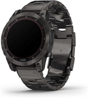 GARMIN FENIX 7 – SAPPHIRE SOLAR EDITION, ТИТАНОВЫЙ БРАСЛЕТ CARBON GREY DLC С ВЕНТИЛИРУЕМЫМ ТИТАНОВЫМ БРАСЛЕТОМ CARBON GREY DLC И ЧЕРНЫМ СИЛИКОНОВЫМ БРАСЛЕТОМ 1000011383