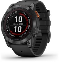 Fenix ??7X Pro Solar Edition, корпус из нержавеющей стали серого цвета с черным ремешком 1000011413