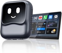 Умный автомобильный помощник OttoPilot NanoAI, Android 13 Ai Box, 8 ГБ + 128 ГБ памяти, беспроводное CarPlay/Android Auto, 1,83-дюймовый дисплей, голосовое управление, Wi-Fi, 4G LTE, поддержка чата GPT-4o 1000011445