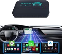 Автомобильная магнитола RoadMap Android 13 Carplay Ai Box, беспроводная поддержка CarPlay/Android Auto, серия Ultra, самый мощный мультимедийный адаптер с 8+128 ГБ памяти, процессор Qualcomm 6125, встроенный магазин Google Play, только для автомобилей с п 1000011495