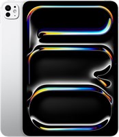 Apple iPad Pro 11 дюймов (M4): дисплей Ultra Retina XDR, 256 ГБ, альбомная ориентация, фронтальная камера 12 МП/задняя камера 12 МП, сканер LiDAR, Wi-Fi 6E, Face ID, аккумулятор на весь день, стандартное стекло — серебристое (обновлённое) 1000011742