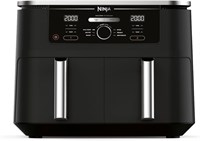 Аэрофритюрница Ninja Foodi Dual Zone с двумя ящиками, 6 режимами приготовления, объёмом 9,5 л, чёрная, AF400ME, гарантия 2 года 1000011804
