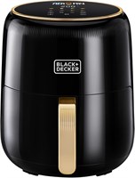 Цифровая аэрофритюрница BLACK+DECKER «8 в 1», корзина с антипригарным покрытием объёмом 4,5 л, 1500 Вт, технология Rapid Air, сенсорный светодиодный дисплей, таймер отсрочки на 24 часа, автоматическое отключение, корзина пригодна для мытья в посудомоечной 1000011812
