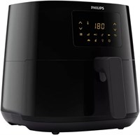 Аэрофритюрница Philips Essential XL — 6,2 л, фритюрница без масла, технология быстрого обдува горячим воздухом Rapid Air, сенсорный экран, приложение NutriU с рецептами, 2000 Вт, 15 x 15 x 14 см, черный (HD9270/90) 1000011817