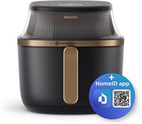 Аэрофритюрница Philips XL — 6,2 л, 1700 Вт, прозрачное окошко для приготовления, 16 функций приготовления, сенсорный экран, технология RapidAir Plus, черный — NA332/00 1000011820