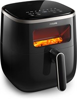 Аэрофритюрница Philips серии 3000 XL — цифровое окно, 5,6 л, технология RapidAir, прозрачное окно для приготовления — HD9257/80 1000011846