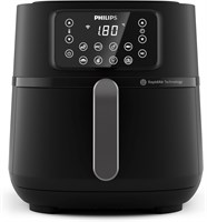 Аэрофритюрница Philips серии 5000 XXL с подключением к приложению Home ID — 7,2 л, 2000 Вт, технология Rapid Air, противень в комплекте, HD9285/93 1000011847