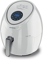 Аэрофритюрница Kenwood Digital XXL 5,5 л, 2,4 кг, 1800 Вт с быстрой циркуляцией горячего воздуха для жарки, гриля, запекания, выпечки и тостов HFP50.000WH, белая 1000011868