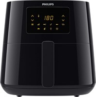 Аэрофритюрница Philips Kitchen Appliances Essential XL объёмом 6,2 л с цифровым управлением, технологией Rapid Air, корзиной Easy Clean, чёрная HD9270/91 1000011921