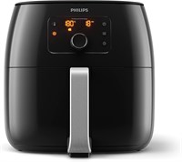 Аэрофритюрница PHILIPS Avance Collection мощностью 2200 Вт с технологией удаления жира для приготовления здоровой пищи/выпечки/гриля, HD9650/91, черная, 1,4 кг XXL — версия для ОАЭ 1000011940