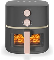 Аэрофритюрница Nutricook Essential Classic Vision, объём 5,2 л, прозрачное окно и внутренняя подсветка, технология ProCyclone, 2 ручки управления, мощность 1500 Вт, гарантия 2 года, эксклюзивно на Amazon 1000011942