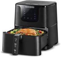 Аэрофритюрница Black & Decker Grand Digital AeroFry 4,3 л, черная, AF700-B5 — международная гарантия 1000011951