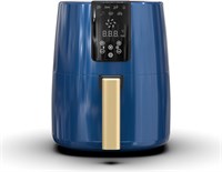 Аэрофритюрница Nikai 1250 Вт, 4 л, цифровое управление, точный контроль температуры, 7 предустановленных программ приготовления, циркуляция воздуха на 360 градусов, управление одним нажатием — NAF588D, цвет: темно-синий, гарантия 2 года 1000011989