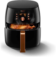 Аэрофритюрница PHILIPS HD9860/91 Premium Collection с технологией Smart Sensing для приготовления здоровой пищи, выпечки и приготовления на гриле, размер XXL, пластик, мощность 2225 Вт, 7,4 л — международная версия 1000012019