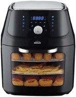 Аэрофритюрница Generaltec Jumbo Size с функцией духовки, смотровым окном, светодиодным дисплеем с сенсорным экраном, системой быстрой циркуляции воздуха, объемом 16 литров. 1000012033