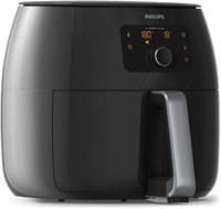 Аэрофритюрница Versuni Philips Viva Collection XXL с технологией удаления жира, 2225 Вт, очень большой размер для всей семьи — HD9650/99, вместимость 1,4 кг, 2225 Вт, черный 1000012038