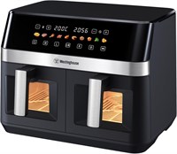 Аэрофритюрница Westinghouse Dual Zone — объём 11 л, 2 независимые корзины, 10 предустановленных программ, регулируемая температура (75–200 °C), можно мыть в посудомоечной машине, не содержит PFOA — чёрный цвет 1000012060