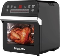 Аэрофритюрница Biolomix большой вместимости со светодиодным цифровым сенсорным экраном, 17 предустановленных функций приготовления пиццы, черная, Ma510T. Гарантия производителя минимум 1 год. 1000012096