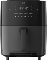 Аэрофритюрница Electrolux XXL объёмом 7 л с цифровым управлением, функцией приготовления на пару, сенсорным управлением для жарки без масла, гриля и выпечки, технологией быстрого горячего воздуха, съёмной корзиной, пригодной для мытья в посудомоечной маши 1000012138