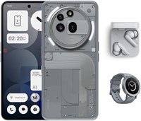 Nothing Phone A059P (3a Pro) 5G, серый, (12 ГБ ОЗУ, 256 ГБ встроенной памяти), камера 50 МП, 6,77-дюймовый гибкий дисплей AMOLED FHD+, 5000 мА·ч 1000012306