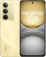 Смартфон realme C75, две SIM-карты, 8 ГБ ОЗУ + 256 ГБ встроенной памяти, аккумулятор 6000 мА·ч, дисплей FHD+ 6,72 дюйма, двойная камера 50 Мп, 4G LTE, гарантия 12 месяцев — международная версия (золотая) 1000012448