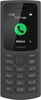 Nokia 105, 1,8-дюймовый телефон на базе S30+ с поддержкой 4G, встроенной памятью 128 МБ + 48 МБ, съемным аккумулятором 1020 мА·ч, FM-радио (проводной и беспроводной режимы) и динамиком «3 в 1» — черный 1000012569