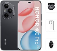 HONOR 400 Pro 5G, 12 ГБ ОЗУ, 512 ГБ, темно-черный, две SIM-карты, с бесплатными наушниками HONOR CHOICE, зажимом и чехлом разных цветов — версия для Ближнего Востока 1000012712