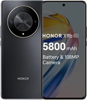 HONOR X9b 5G, 12 ГБ ОЗУ + 256 ГБ ПЗУ, две SIM-карты, изогнутый AMOLED-дисплей с частотой 120 Гц, аккумулятор 5800 мА·ч, тройная камера 108 Мп, цвет «полночный чёрный» 1000012748