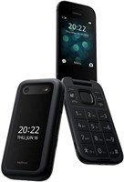 Nokia 2660 Flip 4G, экран 2,8 дюйма, телефон с двумя SIM-картами, большим дисплеем, кнопкой экстренного вызова, предустановленными играми Gameloft и данными Origin — черный 1000004213