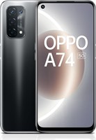 Смартфон OPPO A74 5G с двумя SIM-картами, 128 ГБ, 6 ГБ ОЗУ, 6,5-дюймовым дисплеем, быстрой зарядкой 18 Вт, 48-мегапиксельной камерой с искусственным интеллектом и частотой обновления 90 Гц, разблокированным Android-смартфоном  — цвет Fluid Black 1000012819
