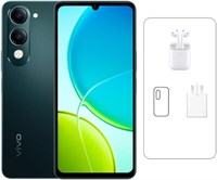 Vivo Y29t AI 5G Green 6+6 ГБ ОЗУ, 256 ГБ памяти | Камера 50 МП | Дисплей HD+ 6,74 дюйма | Защита IP64 | Два динамика | Эксклюзивный комплект: наушники TWS и гарантия 24 месяца — версия для Ближнего Востока 1000012824