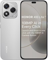 HONOR 400 Lite — разблокированный 5G-смартфон на базе Android с искусственным интеллектом, кнопкой камеры с искусственным интеллектом, камерой 108 МП, встроенной памятью 8 ГБ + 256 ГБ, водонепроницаемым корпусом, цвет «серый бархат» (международная версия) 1000012842