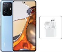 Xiaomi 11T Pro с двумя SIM-картами, AMOLED-дисплеем, небесно-голубым, 8 ГБ ОЗУ, 256 ГБ, 5G+, беспроводные наушники Mi True Wireless 2S, Mzb09, Xioami 11T Pro 1000012861