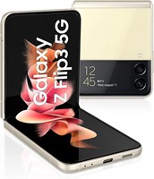 Смартфон Samsung Galaxy Z Flip3 5G, складной Android-телефон с SIM-картой, 256 ГБ, кремовый (версия для Великобритании) 1000012865