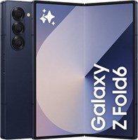 Смартфон Samsung Galaxy Z Fold6 с искусственным интеллектом, 12 ГБ ОЗУ, 256 ГБ встроенной памяти, цвет «синий», Android-смартфон, камера 50 МП, большой экран, многозадачность, S Pen, длительное время автономной работы, версия для ОАЭ 1000012910