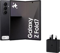 Samsung Galaxy Z Fold7, смартфон с искусственным интеллектом, Jetblack, 256 ГБ встроенной памяти, 12 ГБ оперативной памяти, камера 200 МП, 3-нм процессор, аккумулятор 4400 мА·ч, гарантия 2 года,  адаптер питания Samsung мощностью 25 Вт 1000012916