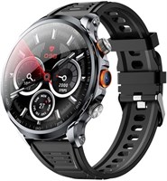 Умные часы Moxedo Nitro+ на Android со слотом для SIM-карты 4G, круглым IPS-дисплеем 1,85 дюйма, GPS-навигацией, видеозвонками, фитнес-трекером, 3 ГБ + 32 ГБ, аккумулятором на 1100 мА·ч, обновлением 2025 года — черные 1000013128