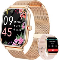 Умные часы для женщин и мужчин, фитнес-трекер, совместимый с телефонами Android и iPhone, 1,85-дюймовые умные часы для женщин и мужчин с датчиком кислорода в крови, пульсометром, более 110 спортивными режимами (2 ремешка) 1000013147