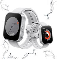 Смарт-часы Watch Pro от CMF BY NOTHING с дисплеем 1,96 дюйма для мужчин и женщин, водонепроницаемые, с функцией ответа на звонки, GPS, фитнес-трекером и пульсометром, для мониторинга здорового сна, для iOS/Android (серебристые) 1000013154