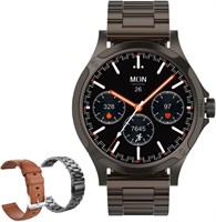 Смарт-часы TCH Calling HD2 3D Hero 2 для мужчин с дисплеем AMOLED 1.43 дюйма, функцией звонков по Bluetooth, 180 спортивными режимами, пульсометром, датчиком сна, датчиком SpO2, водонепроницаемостью IP68, аккумулятором на 10 дней, для Android/IOS (серый) 1000013253