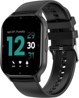 Умные часы Faster Nerv Watch Pro с 2,01-дюймовым AMOLED-дисплеем, Bluetooth-звонками, мониторингом здоровья, фитнес-трекером — умные часы для мужчин и женщин, совместимые с Android и iOS, с несколькими спортивными режимами (черные) 1000013264