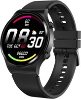 Умные часы Fire-Boltt 360 Pro с функцией Bluetooth-звонков, дисплеем 360x360, датчиком SpO2, пульсометром, датчиком температуры, музыкой, TWS-парой – чёрные (обновлённые) 1000013313