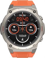 Смарт-часы HiFuture FutureGo MIX2 с функцией Bluetooth-звонков, отслеживанием сна и здоровья, фитнесом, водонепроницаемостью IP68, длительным временем автономной работы, 1,43-дюймовым IPS-дисплеем — оранжевый 1000013317