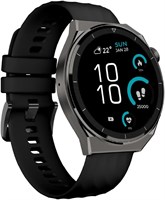 Умные часы Seeken Gravity Gen 3 | Умные часы для мужчин | Женские часы | Bluetooth-звонки и мониторинг здоровья | 1,43-дюймовый AMOLED-дисплей | Водонепроницаемость IP67 | Длительное время автономной работы | Черный 1000013324