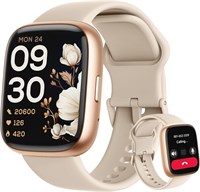 Умные часы LODIMEKE со встроенным Alexa, функцией ответа/совершения звонков, 44 мм, спортивные часы с экраном 1,83 дюйма и степенью защиты IP68, пульсометром, датчиком SpO2 для измерения уровня стресса во время сна, шагомером для телефонов на Android и iO 1000013330